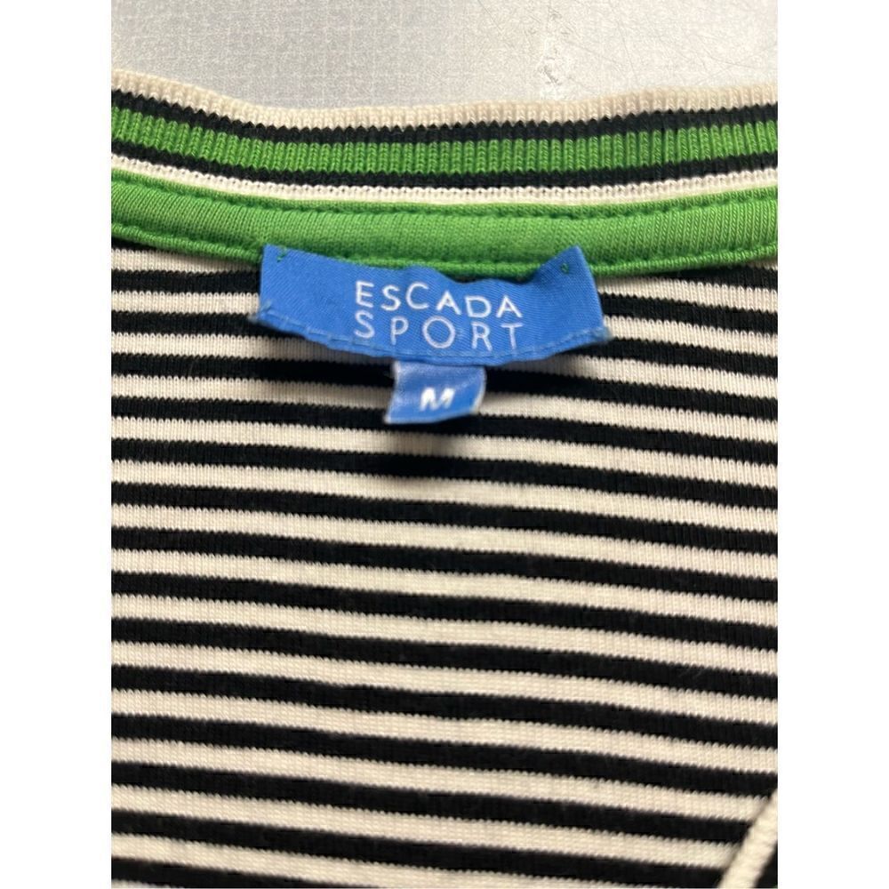 Escada Sport knit top stripe button front medium - Picture 5 of 5